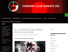 Tablet Screenshot of condorkarate.com